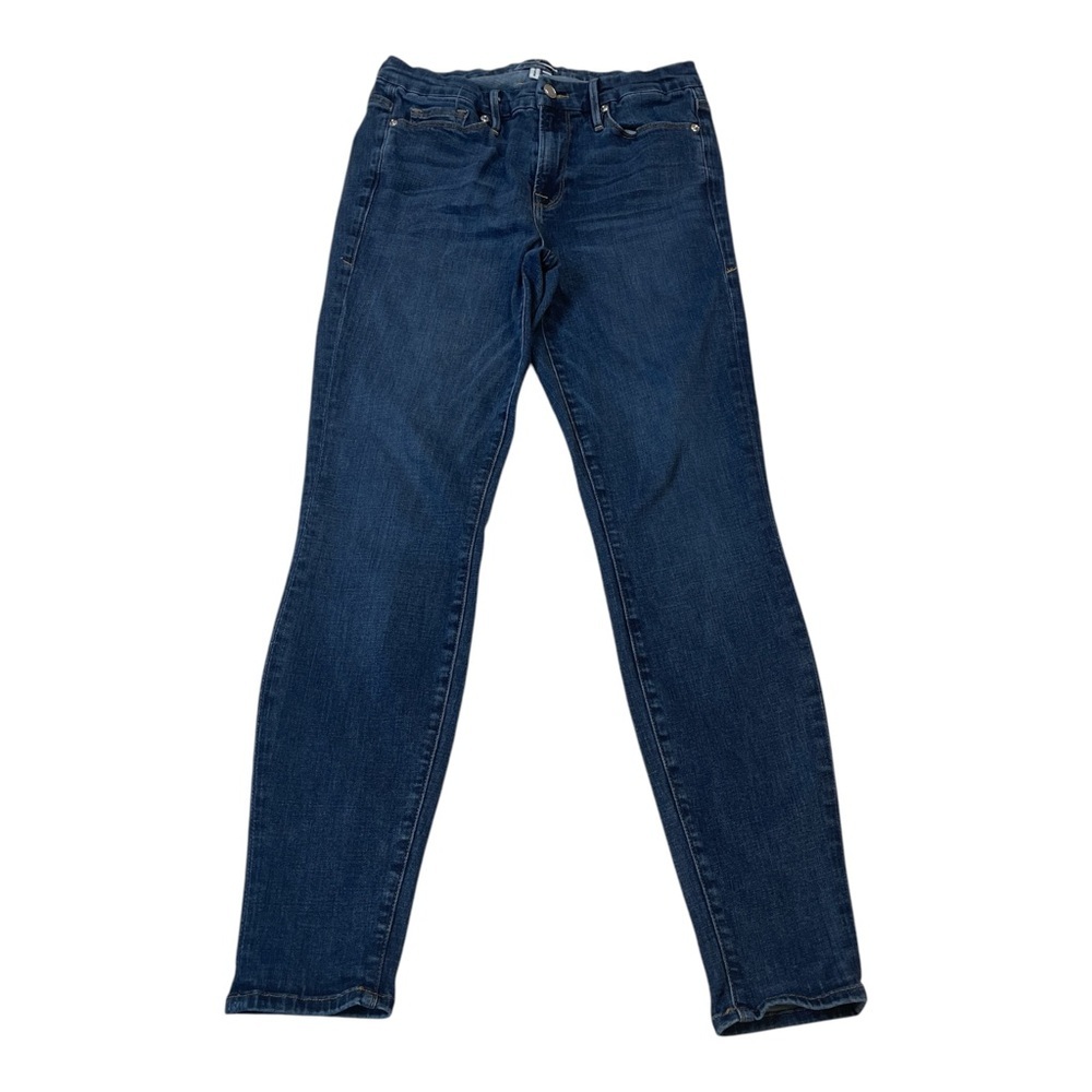 Good American Women's Skinny Jeans - Dark Blue